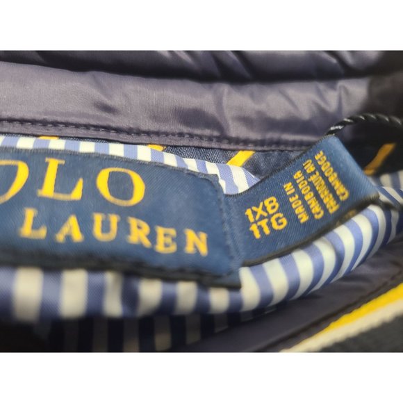Polo Ralph RL Lauren Packable Full Zip Down Puffer Vest Men's 1XB Blue Pockets - Picture 12 of 12